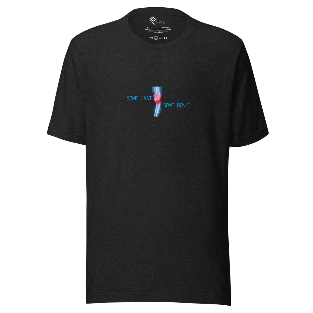 T-shirt unisex nero melange "Paolino" della collezione Rebel Path