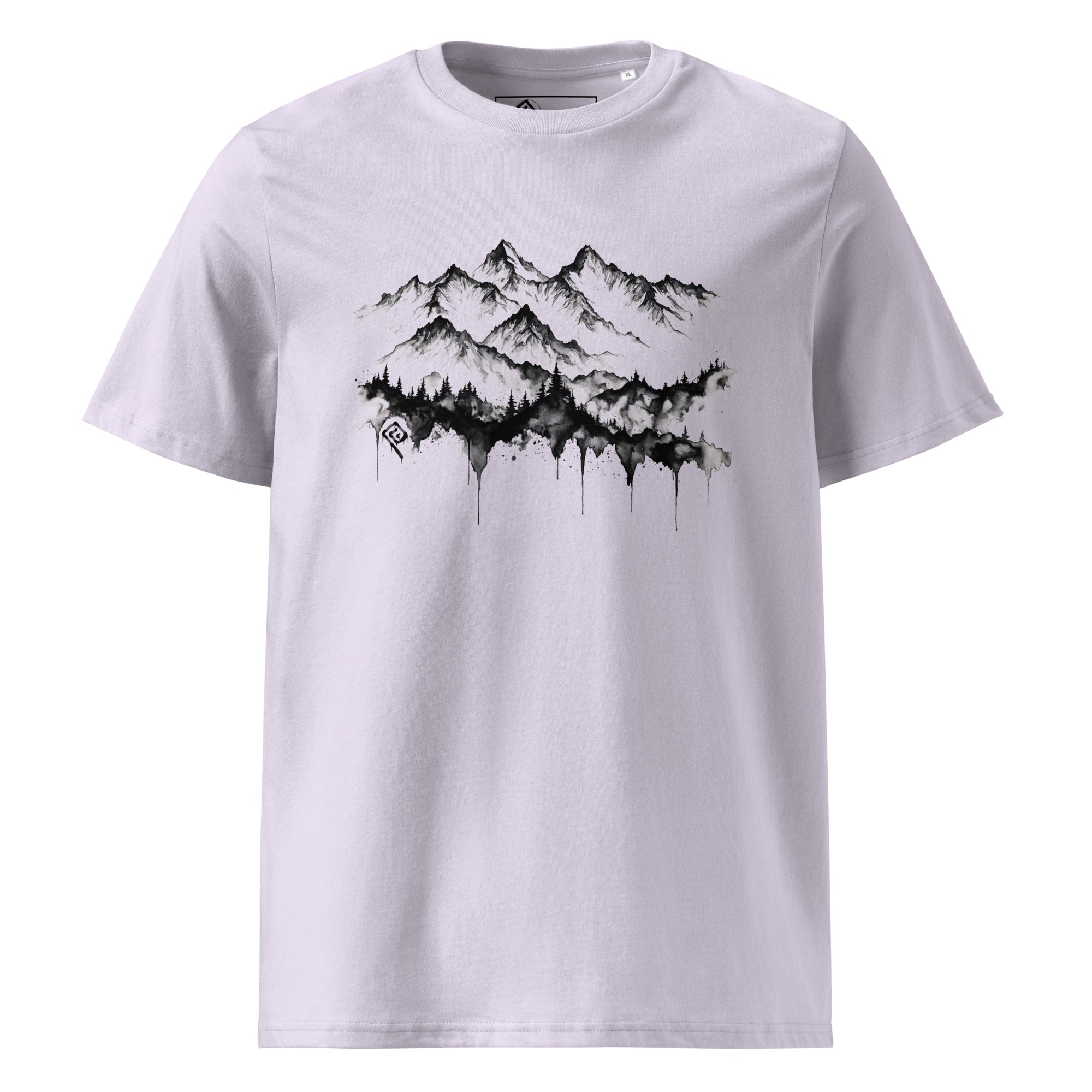 T-shirt unisex lavanda "Silent Horizon" della collezione Core Path