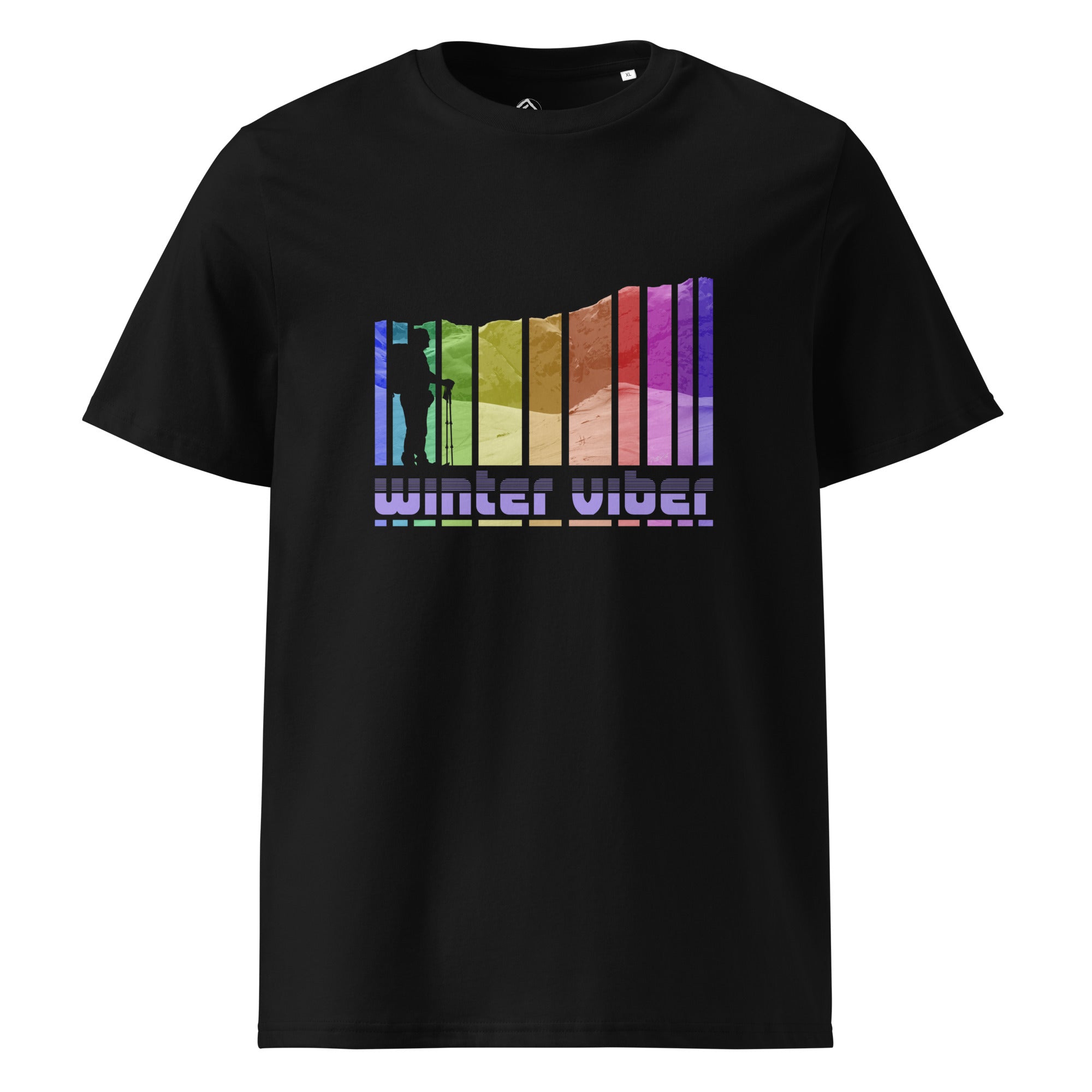 T-shirt unisex black "Winter Viber" della collezione Core Path