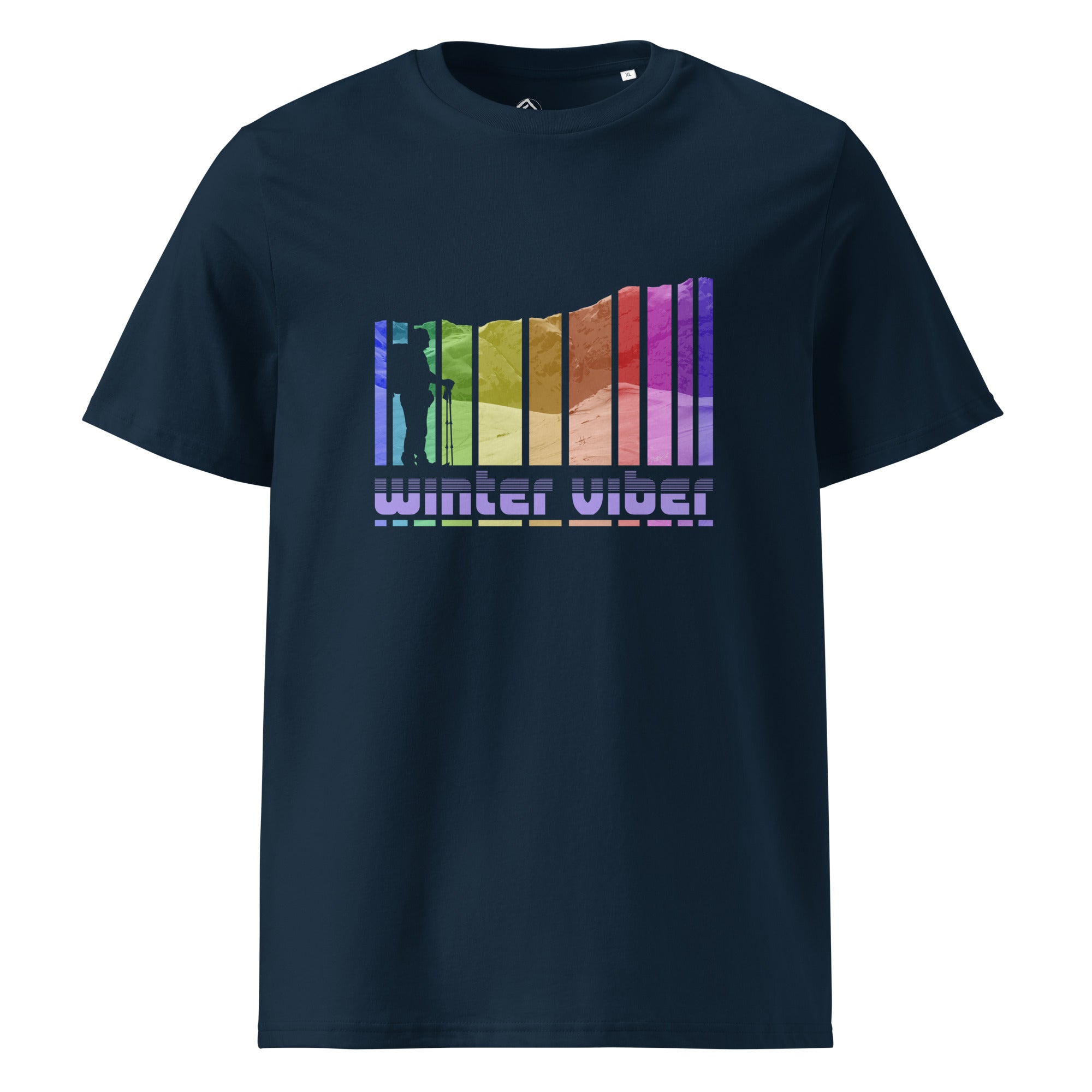 T-shirt unisex blu navy "Winter Viber" della collezione Core Path