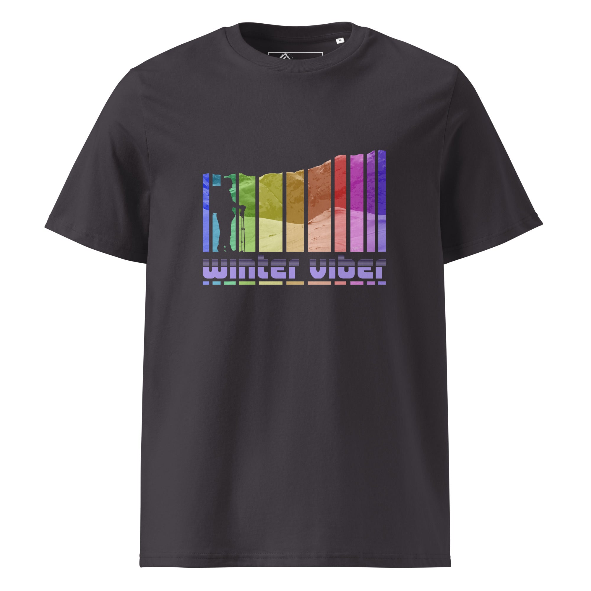 T-shirt unisex antracite "Winter Viber" della collezione Core Path