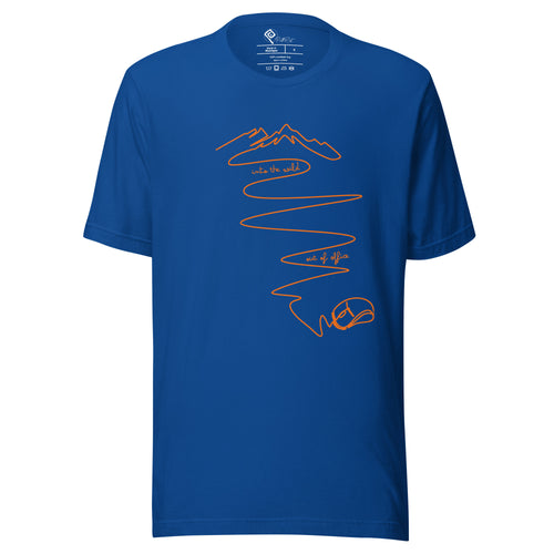 T-shirt unisex blu royal "Into the wild" della collezione Urban Path