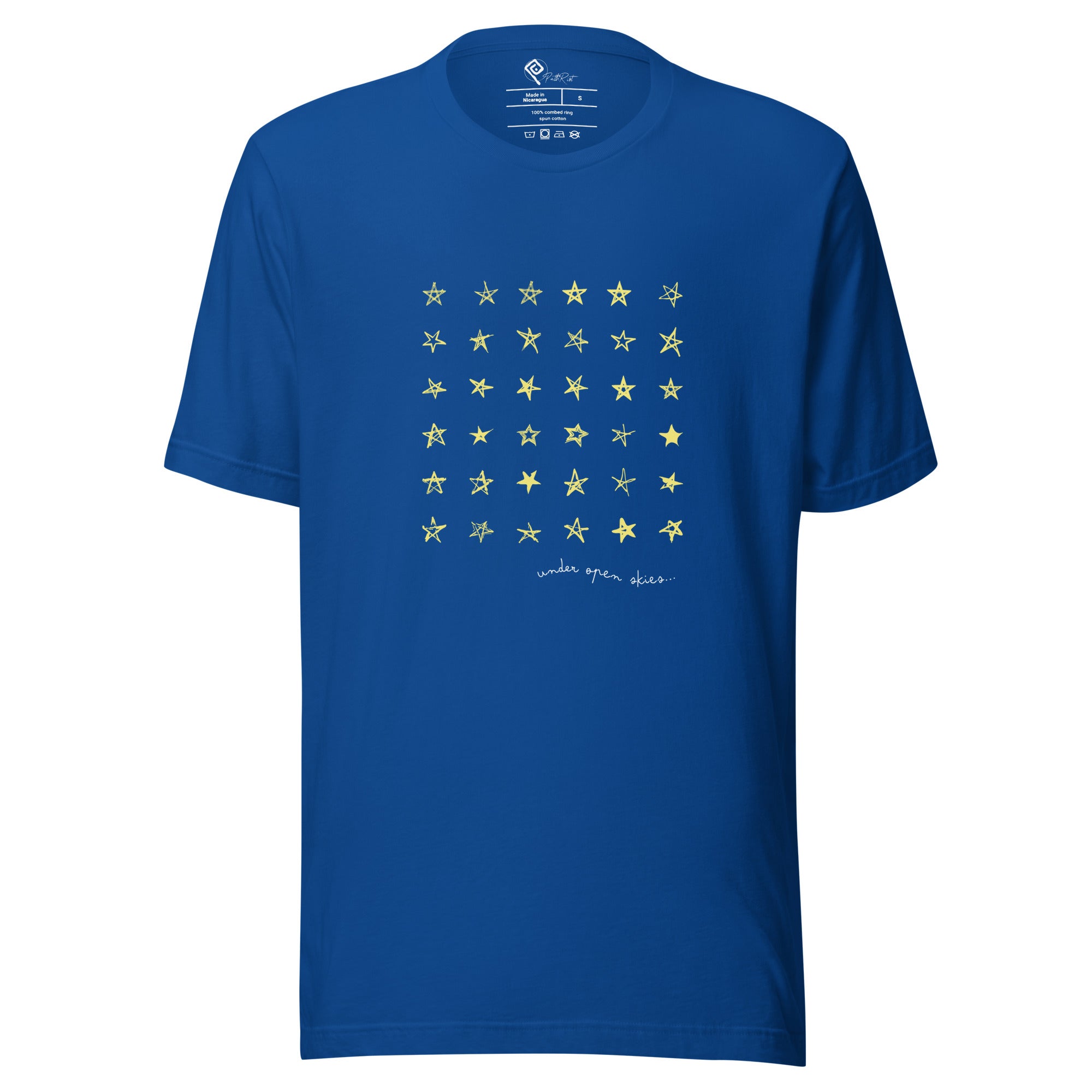 T-shirt unisex blu royal "UOS Stars" della collezione Rebel Path