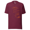T-shirt unisex bordeaux "Into the wild" della collezione Urban Path