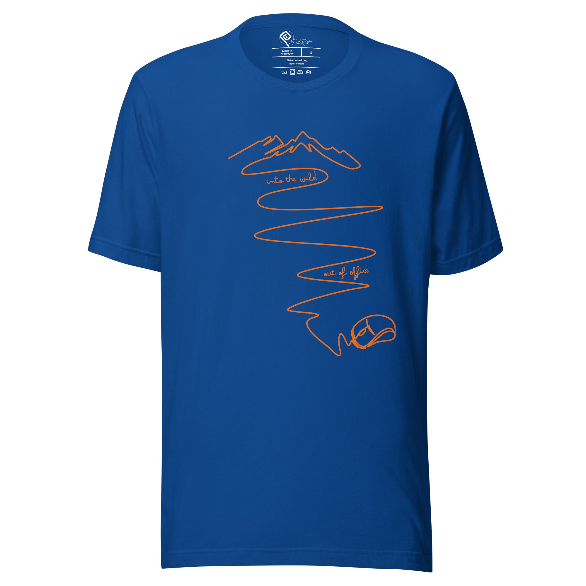 T-shirt unisex blu royal "Into the wild" della collezione Urban Path