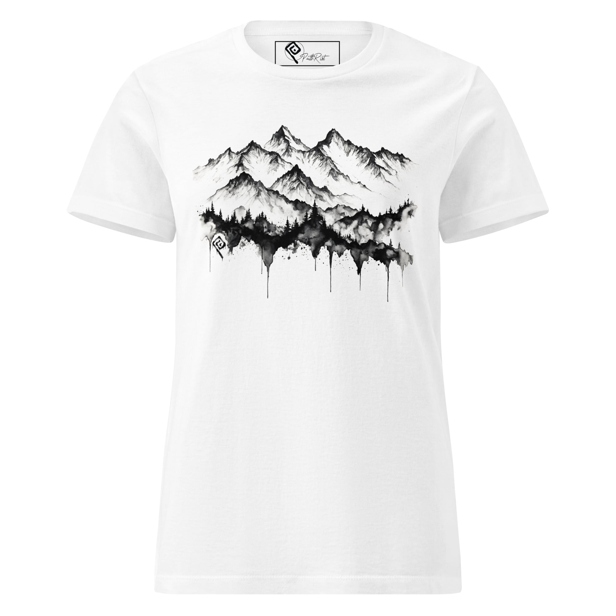 T-shirt woman bianca "Silent Horizon" della collezione Core Path