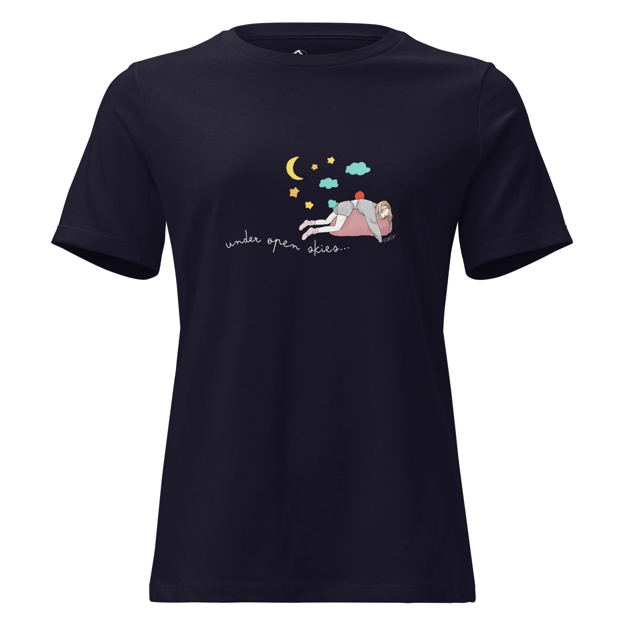 T-shirt woman blu navy "Sleepy" della collezione Core Path